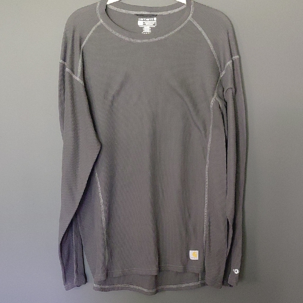 Carhartt 2XL Men's G Force Thermal Crewneck Sweater in Dark Grey